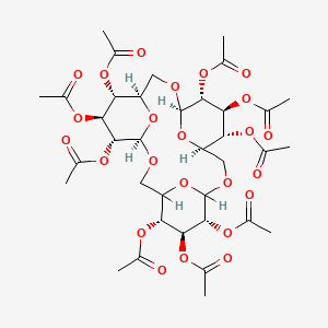 B1201661 O-Glucopyranosyl(1-6)(3) 1,6''-anhydride nonaacetate CAS No. 96399-51-8