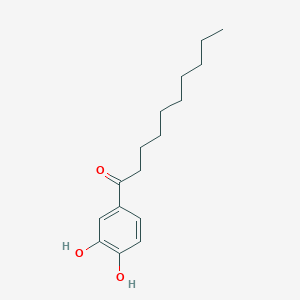 molecular formula C16H24O3 B12016617 1-(3,4-Dihydroxyphenyl)-1-decanone CAS No. 2754-54-3