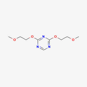 molecular formula C9H15N3O4 B1201662 2,4-Bis(2-methoxyethoxy)-1,3,5-triazine CAS No. 72708-10-2