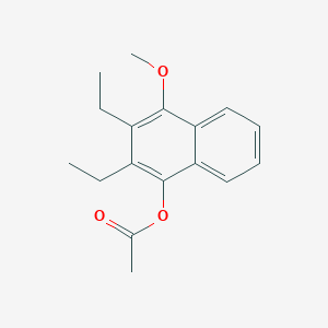 molecular formula C17H20O3 B1201667 2,3-Diethyl-4-methoxynaphthalen-1-yl acetate CAS No. 99120-56-6