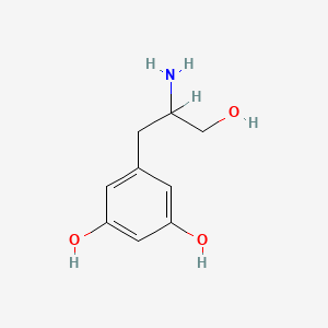 molecular formula C9H13NO3 B1201671 2-Amino-3-(3,5-dihydroxyphenyl)-1-propanol CAS No. 76567-41-4