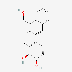 molecular formula C19H16O3 B1201677 7-Hydroxymethylbenz(a)anthracene-3,4-dihydrodiol CAS No. 83481-43-0
