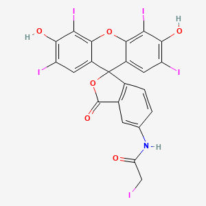 molecular formula C22H10I5NO6 B1201679 Iodoacetamidoerythrosin CAS No. 86583-16-6