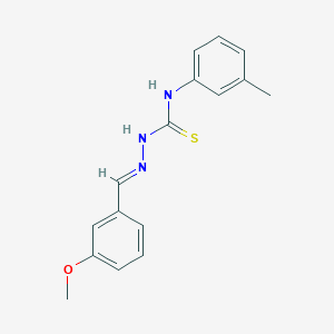 3-Methoxybenzaldehyde N-(3-methylphenyl)thiosemicarbazone