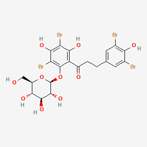 molecular formula C21H20Br4O10 B1201683 1,3,3',5'-Tetrabromophlorhizin CAS No. 86158-06-7
