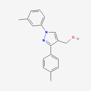 molecular formula C18H18N2O B12016845 (1-M-Tolyl-3-P-tolyl-1H-pyrazol-4-YL)methanol CAS No. 618441-87-5