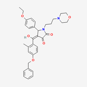 4-(4-(Benzyloxy)-2-methylbenzoyl)-5-(4-ethoxyphenyl)-3-hydroxy-1-(3-morpholinopropyl)-1H-pyrrol-2(5H)-one