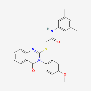 N-(3,5-dimethylphenyl)-2-{[3-(4-methoxyphenyl)-4-oxo-3,4-dihydroquinazolin-2-yl]sulfanyl}acetamide