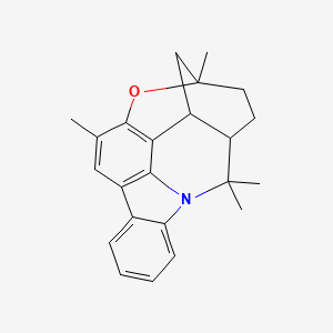 molecular formula C23H25NO B1201704 咖喱叶素 CAS No. 25488-37-3