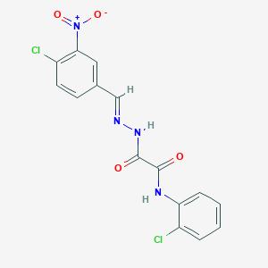 2-(2-(4-Chloro-3-nitrobenzylidene)hydrazino)-N-(2-chlorophenyl)-2-oxoacetamide