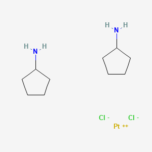 molecular formula C10H22Cl2N2Pt B1201706 Dichlorobis(cyclopentylamine)platinum CAS No. 38780-36-8