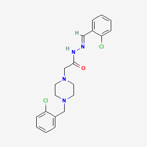 N'-(2-Chlorobenzylidene)-2-(4-(2-chlorobenzyl)-1-piperazinyl)acetohydrazide