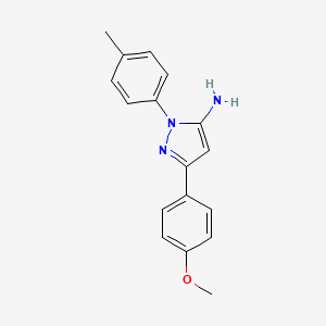 molecular formula C17H17N3O B12017147 3-(4-Methoxyphenyl)-1-(4-methylphenyl)-1H-pyrazol-5-amine CAS No. 618092-84-5