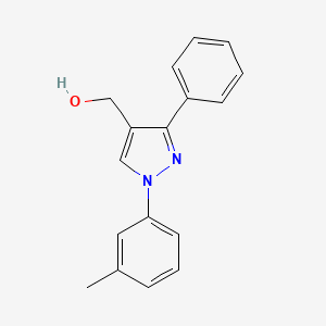 molecular formula C17H16N2O B12017148 (3-Phenyl-1-M-tolyl-1H-pyrazol-4-YL)methanol CAS No. 618441-86-4