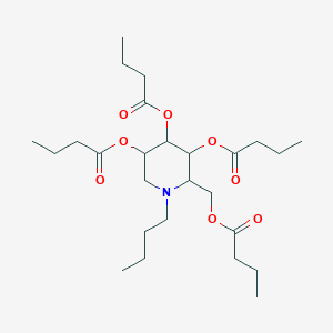 molecular formula C26H45NO8 B1201717 Glycovir; NSC 670880 