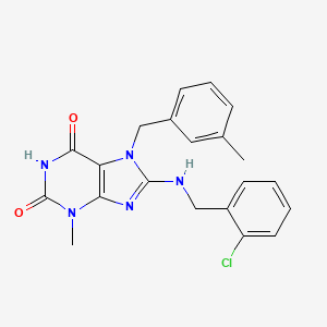 8-[(2-Chlorophenyl)methylamino]-3-methyl-7-[(3-methylphenyl)methyl]purine-2,6-dione