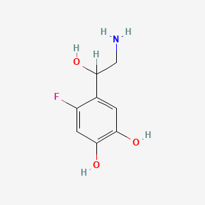 molecular formula C8H10FNO3 B1201722 6-氟去甲肾上腺素 CAS No. 86820-21-5
