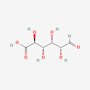 molecular formula C6H10O7 B1201727 (2S,3S,4S,5R)-2,3,4,5-四羟基-6-氧代己酸 CAS No. 576-37-4