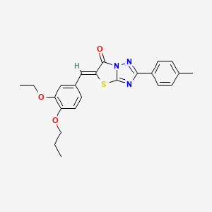 (5Z)-5-(3-ethoxy-4-propoxybenzylidene)-2-(4-methylphenyl)[1,3]thiazolo[3,2-b][1,2,4]triazol-6(5H)-one