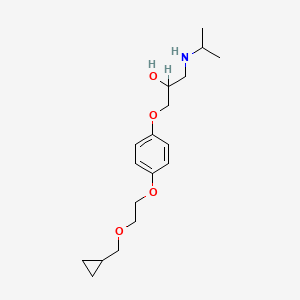 molecular formula C18H29NO4 B1201739 Cicloprolol CAS No. 63659-12-1