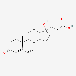 molecular formula C22H30O4 B1201741 17-Hydroxy-3-oxo-17alpha-pregna-4,6-diene-21-carboxylic acid 
