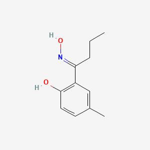 2-[(E)-N-hydroxy-C-propylcarbonimidoyl]-4-methylphenol