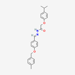 molecular formula C26H28N2O3 B12017735 2-(4-Isopropylphenoxy)-N'-(4-((4-methylbenzyl)oxy)benzylidene)acetohydrazide CAS No. 767305-49-7