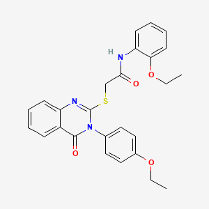 N-(2-ethoxyphenyl)-2-{[3-(4-ethoxyphenyl)-4-oxo-3,4-dihydroquinazolin-2-yl]sulfanyl}acetamide