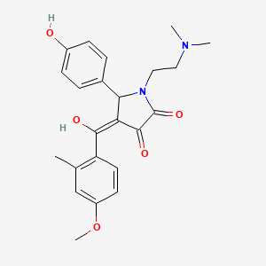 1-[2-(dimethylamino)ethyl]-3-hydroxy-5-(4-hydroxyphenyl)-4-[(4-methoxy-2-methylphenyl)carbonyl]-1,5-dihydro-2H-pyrrol-2-one