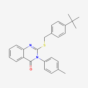 2-{[(4-Tert-butylphenyl)methyl]sulfanyl}-3-(4-methylphenyl)-3,4-dihydroquinazolin-4-one