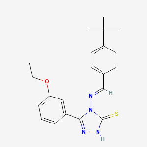 4-((4-Tert-butylbenzylidene)amino)-5-(3-ethoxyphenyl)-4H-1,2,4-triazole-3-thiol