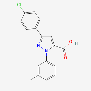 3-(4-Chlorophenyl)-1-M-tolyl-1H-pyrazole-5-carboxylic acid