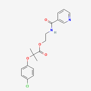 molecular formula C18H19ClN2O4 B1201797 Picafibrate CAS No. 57548-79-5