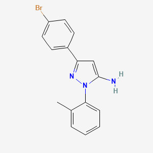 3-(4-Bromophenyl)-1-(o-tolyl)-1H-pyrazol-5-amine