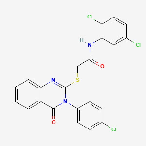 2-{[3-(4-chlorophenyl)-4-oxo-3,4-dihydroquinazolin-2-yl]sulfanyl}-N-(2,5-dichlorophenyl)acetamide