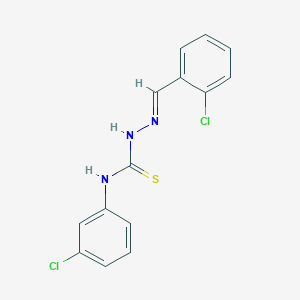 2-chlorobenzaldehyde N-(3-chlorophenyl)thiosemicarbazone