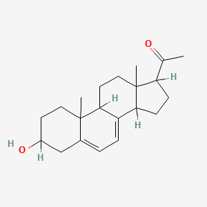 molecular formula C21H30O2 B1201822 3-Hydroxypregna-5,7-dien-20-one CAS No. 81968-78-7