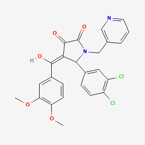 5-(3,4-Dichlorophenyl)-4-(3,4-dimethoxybenzoyl)-3-hydroxy-1-(3-pyridinylmethyl)-1,5-dihydro-2H-pyrrol-2-one