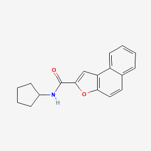 molecular formula C18H17NO2 B1201826 N-cyclopentyl-2-benzo[e]benzofurancarboxamide 