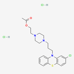 molecular formula C23H30Cl3N3O2S B1201833 Thiopropazate dihydrochloride CAS No. 146-28-1