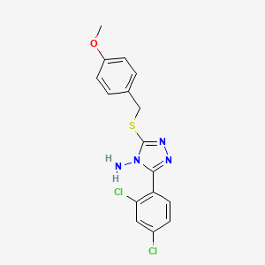 3-(2,4-Dichlorophenyl)-5-((4-methoxybenzyl)thio)-4H-1,2,4-triazol-4-amine