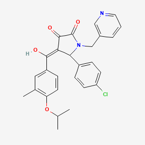 5-(4-chlorophenyl)-3-hydroxy-4-(4-isopropoxy-3-methylbenzoyl)-1-(3-pyridinylmethyl)-1,5-dihydro-2H-pyrrol-2-one