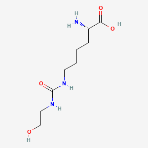 molecular formula C9H19N3O4 B1201842 N(6)-(2-Hydroxyethylcarbamoyl)-L-lysine CAS No. 78407-17-7