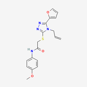 2-{[5-(furan-2-yl)-4-(prop-2-en-1-yl)-4H-1,2,4-triazol-3-yl]sulfanyl}-N-(4-methoxyphenyl)acetamide