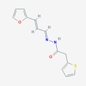 N'-(3-(2-Furyl)-2-propenylidene)-2-(2-thienyl)acetohydrazide