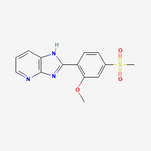 molecular formula C14H13N3O3S B1201859 Sulmazole sulfone CAS No. 77414-24-5