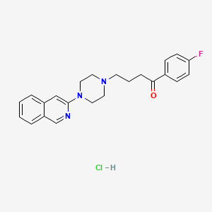 molecular formula C23H25ClFN3O B1201862 1-(4-Fluorophenyl)-4-(4-isoquinolin-3-ylpiperazin-1-yl)butan-1-one hydrochloride CAS No. 82117-52-0