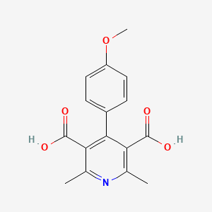 4-(4-Methoxyphenyl)-2,6-dimethyl-3,5-pyridinedicarboxylic acid