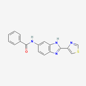 B1201882 5-Benzamido-2-(4-thiazolyl)benzimidazole CAS No. 27146-34-5