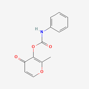 2-methyl-4-oxo-4H-pyran-3-yl phenylcarbamate